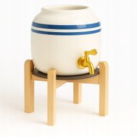 Ceramiczny Dystrybutor Wody CD-02 Niebieski Zestaw Elit 1 Gold + Podstawka