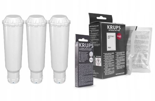 3x Filtr Wody AL-TES46 Do Ekspresu Krups + Odkamieniacz F054 + XS3000 na Arena.pl