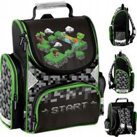 TORNISTER PLECAK SZKOLNY DO 1 KLASY PIKSELE GRA GAME DLA CHŁOPCA