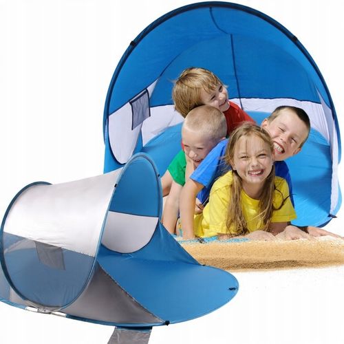 NAMIOT PLAŻOWY SAMOROZKŁADAJĄCY FILTR UV PARAWAN pop up ochrona na słońce na Arena.pl