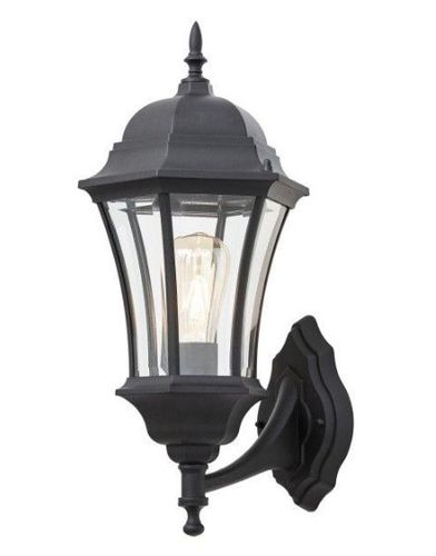 KINKIET LAMPA KLASYCZNA CZARNA 52CM IP44 METAL 60W na Arena.pl