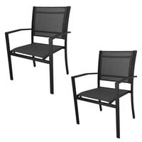 2 x krzesło ogrodowe balkonowe balkon taras komplet zestaw stal nowoczesne