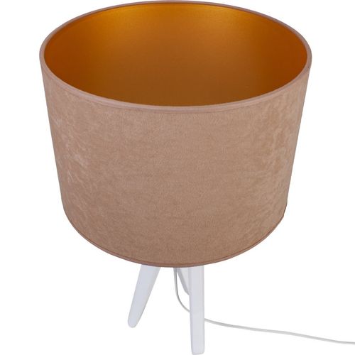Lampa stołowa biały TRIVET beż na Arena.pl