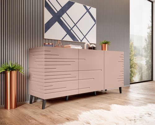 NOVA Komoda pudrowy róż mat na Arena.pl