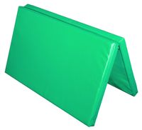 Materac dwuczęściowy z rzepami UNDERFIT 130 x 120 x 6 cm miękki zielony