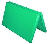Materac dwuczęściowy z rzepami UNDERFIT 130 x 120 x 6 cm miękki zielony