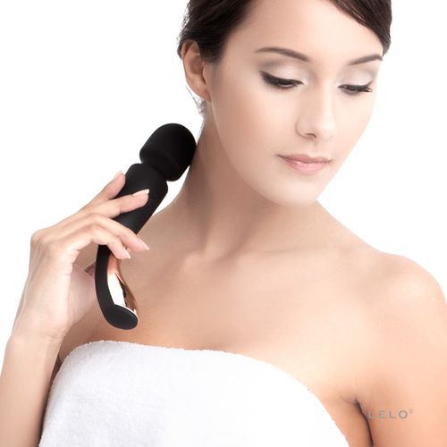 Masażer - Lelo Smart Wand Massager Medium Black na Arena.pl