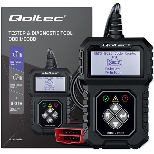 Cyfrowy Tester diagnostyczny Interfejs ProLine OBDII EOBD PL MENU  8V–25V zdjęcie 12