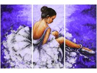 OBRAZ BALETNICA GRANATOWYM TLE