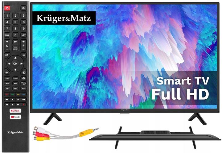 TELEWIZOR 40'' SMART TV FULL HD KRUGER MATZ DVB-T2 zdjęcie 1