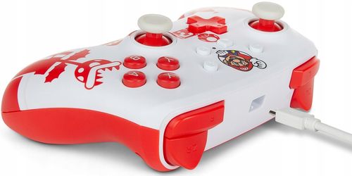 Gamepad PowerA Switch Pad Mario Red & White na Arena.pl