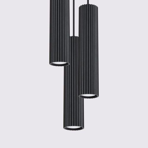 Lampa wisząca KARBON 3P czarny na Arena.pl