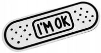 Naklejka Wlepka Plaster I'm Ok ! Wszystko w Porządku! Tuning Gadżet Sticker