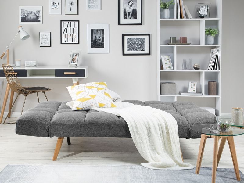 Sofa rozkładana ciemnoszara INGARO zdjęcie 3