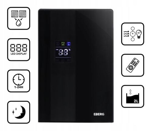 Osuszacz powietrza ZOY pochłaniacz wilgoci 2l lampa UV filtr TiO2 LED na Arena.pl