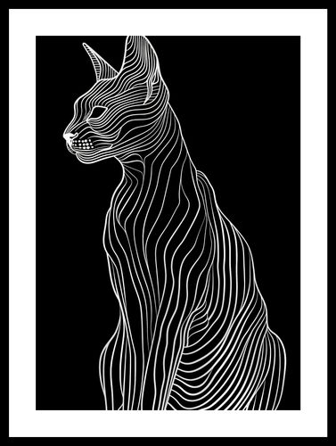 Plakat 29,7x42cm Minimalny Kontur na Arena.pl