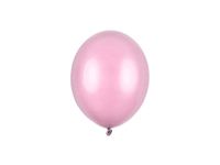 Balony metallic jasne różowe candy pink strong, 12 cm 3 szt.