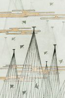 Plakat 20x30cm Skyscape, Bijutsukai Japoński Vintage do Salonu