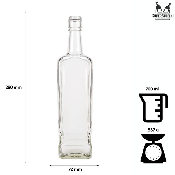 Butelka WALKER 700 ml z zakrętką na whisky koniak na Arena.pl