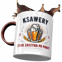 Kubek Bordowy Dla Ksawerego Kolegi Męża Prezent Z Nadrukiem Ze Zdjęciem