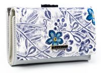 portfel damski skóra+pu pn23-fl-bl-purple