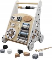 DREWNIANY EDUKACYJNY CHODZIK PCHACZ JEŹDZIK SORTER DLA DZIECI NAUKA