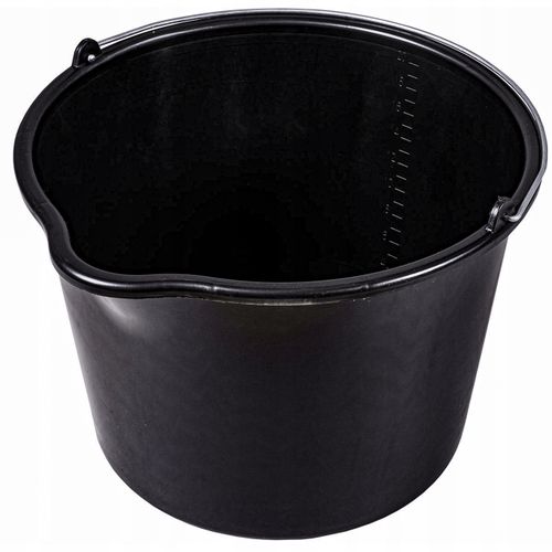 wiadro budowlane 20l czarne z lejkiem na Arena.pl
