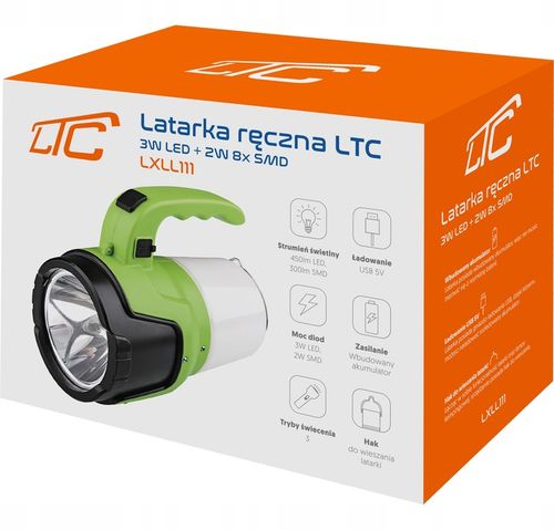 LATARKA AKUMULATOROWA MOCNY SZPERACZ LED USB na Arena.pl