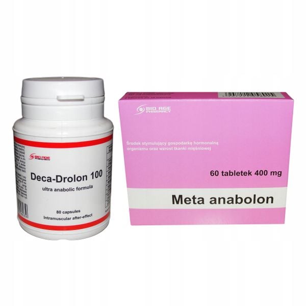 Deka + Meta na masę i siłę + Naklejka Testosteron Winstrol = Sterydy zdjęcie 1