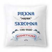 Poduszka Dla Kosmetyczki Na Urodziny Prezent Z Nadrukiem Ze Zdjęciem