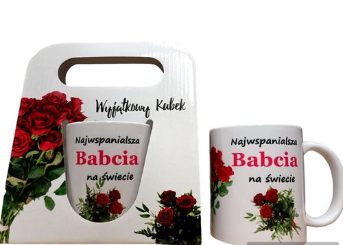 kubek w torebce BABCIA RÓŻE na Arena.pl