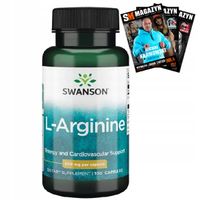SWANSON L-ARGININA ZMĘCZENIE 500mg 100k