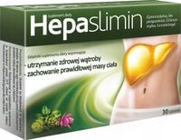 NA TRAWIENIE Hepaslimin 30 tabletek NA WĄTROBĘ ODCHUDZANIE CYKORIA CHOLINA