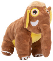 Pluszowa zabawka dla psa brązowy mamut z piszczałką 24×22×16cm UNIQ PETS