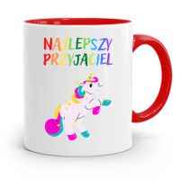 Kubek Czerwony Dla Dzieci Najlepszy Przyjaciel Z Nadrukiem Ze Zdjęciem