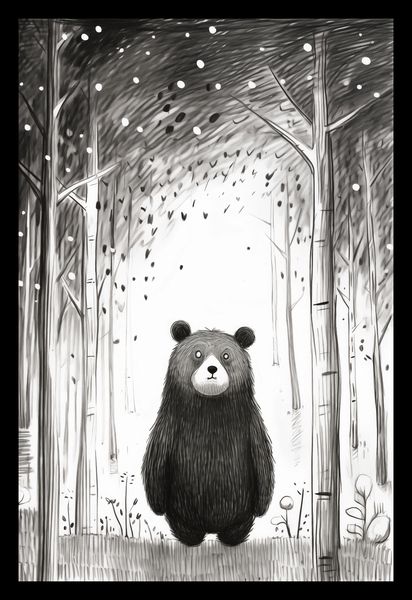 Plakat 20x30cm Ciekawski Miś zdjęcie 2