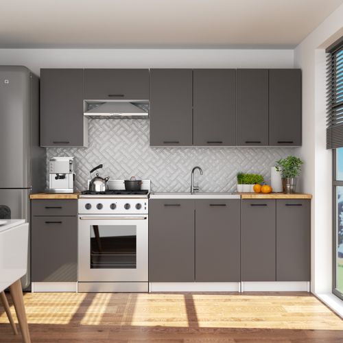 SZAFKA KUCHENNA OLIWIA S 60cm 2D BIAŁA-GRAFIT SZARY na Arena.pl