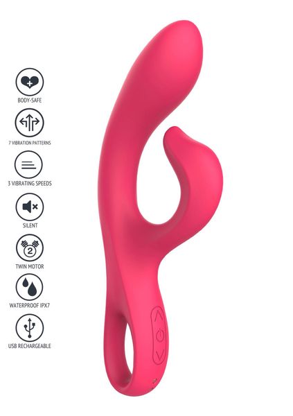wibrator xocoon endless orgasm fuksja usb 21 cm zdjęcie 10