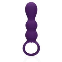 teardrop shaped anal vibrator   clear purple