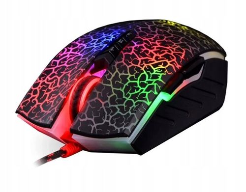 MYSZKA PODŚWIETLANA GAMINGOWA DLA GRACZY A4TECH A70 PRZEWODOWA + PODKŁADKA na Arena.pl