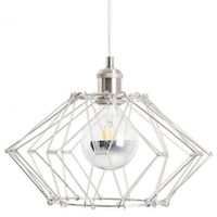 Regulowana LAMPA wisząca 6115359 Nave druciana OPRAWA metalowy ZWIS klatka chrom
