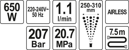 AGREGAT MALARSKI HYDRODYNAMICZNY 650W uni na Arena.pl