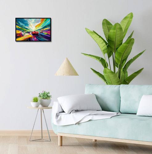 Plakat 45x30cm Wyścig Przy Barwach na Arena.pl