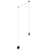 Kinkiet tuba na kablu Linea XT004P Step podwieszany czarny