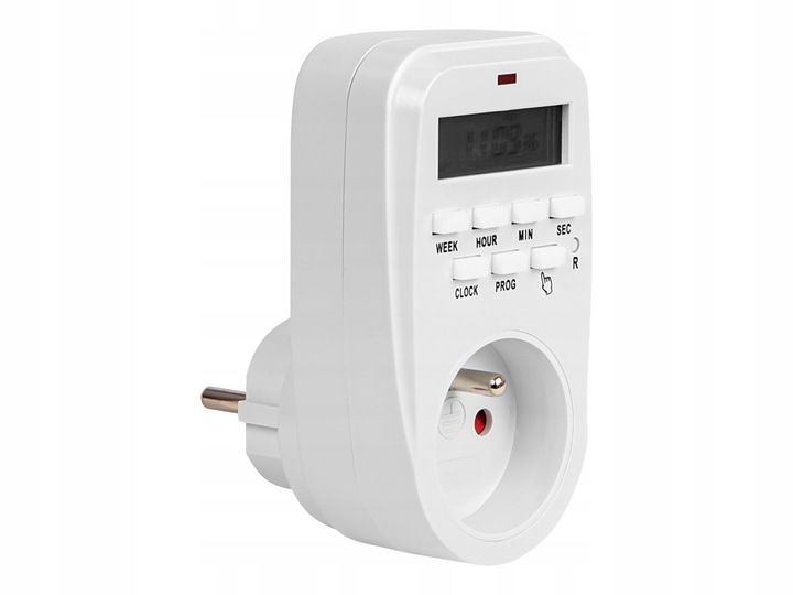 3x PROGRAMATOR CZASOWY TIMER WŁĄCZNIK CYFROWY LCD WYŁĄCZNIK 1MIN 8 USTAWIEŃ zdjęcie 6