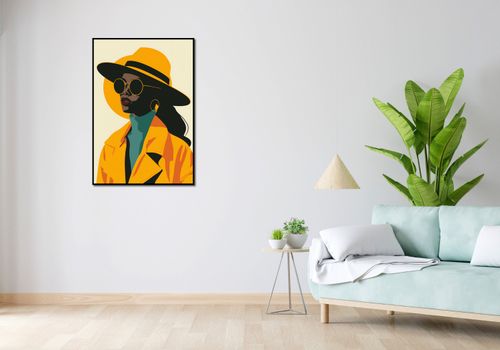 Plakat 68x98cm Żółta Stylowość na Arena.pl