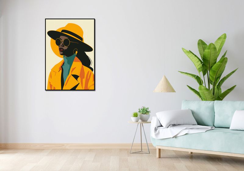 Plakat 68x98cm Żółta Stylowość zdjęcie 4
