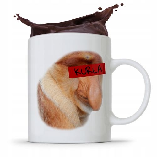 Kubek Prezent Śmieszny Janusz Nosacz Kurła Prezent Z Nadrukiem Ze Zdjęciem na Arena.pl