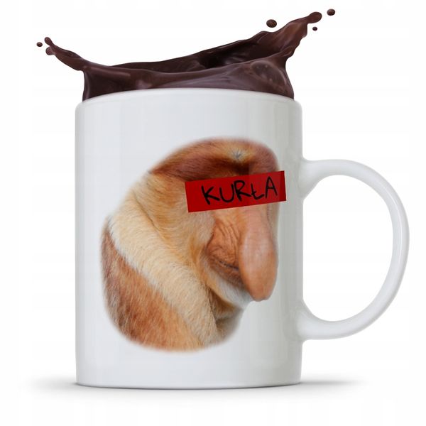 Kubek Prezent Śmieszny Janusz Nosacz Kurła Prezent Z Nadrukiem Ze Zdjęciem zdjęcie 1