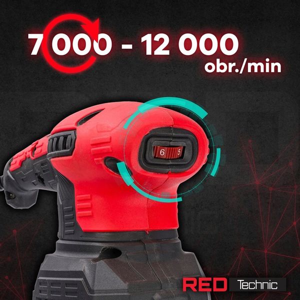 SZLIFIERKA MIMOŚRODOWA OSCYLACYJNA 125mm 1300W 3W1 3 PADY REGULACJA 6 x PAP zdjęcie 13